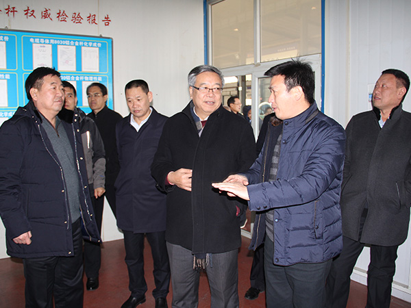 2018年1月11日，，，，，，邢台市人大常委会副主任周世伟向导省、市人大代表集中视察第五组到利记线缆集团举行视察